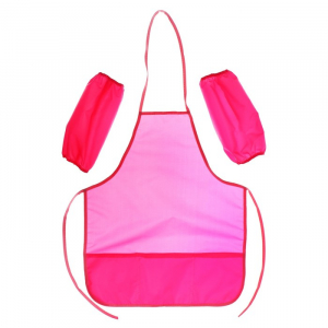 Фартук для труда + нарукавники Calligrata, 550?440/250?160 мм, размер M (рост 122-158), розовый