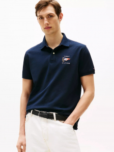 Regular Fit Nautical Flag Polo