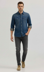 Джинсы DOUBLE TREND 003 grey