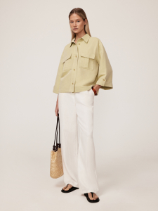 Прямые брюки изо льна