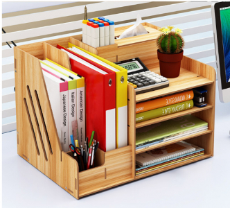 Деревянный органайзер для канцелярии OFFICE BOX