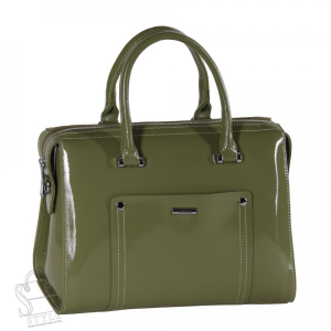 Сумка женская кожаная 9221-1 green Velina Fabbiano-Safenta