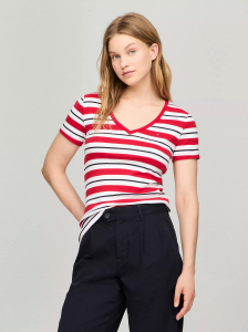 Stripe V-Neck Favorite T-Shirt