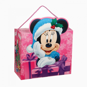 Пакет подарочный-коробка новогодний «Самой лучшей девочке», 27?23?12 см, Минни Маус