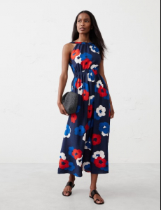 Halter-Neck Midi Dress