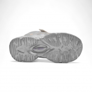 Высокие подростковые кроссовки А8985-28 серебро п/п