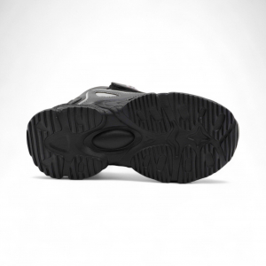 Высокие подростковые кроссовки А8981-5 черные