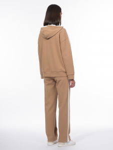 Бомбер с лампасами и вышивкой