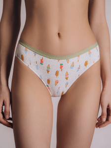 Женские трусы-слипы с принтом (Арт. 3341LUB)