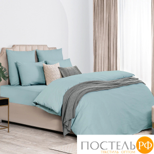 Dome ЛОРЕНО зел КПБ 200х215-1/180х200+25-1/50х70-2, 4 пр., хл/сат