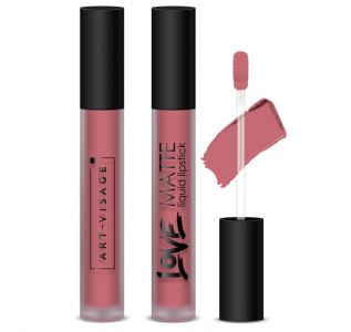 Жидкая матовая помада для губ Art Visage - Love Matte - 62 Клубничный розе