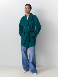 Демисезонное шерстяное пальто с мембраной