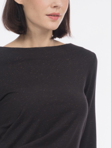 Трикотажное платье с деликатным блеском