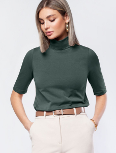 Водолазка из премиального хлопка с эластаном