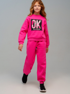 Комплект для девочки: толстовка, брюки