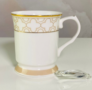 145-488 Кружка 350 мл ЖОЗЕФИНА в под.уп.(х36)Костяной фарфор