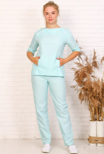 Костюм 010, медицинский (лазурный)