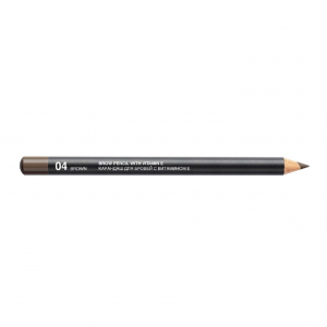 Карандаш для бровей  Relouis коричневый тон 04 brown  питает,форма