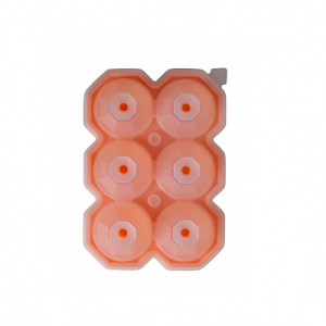 Форма для льда SWEET 6 ячеек кристаллы розовые