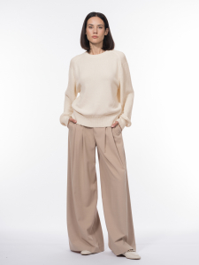 Брюки палаццо из вискозной костюмной ткани