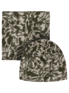 Комплект для мальчика: шапка, снуд