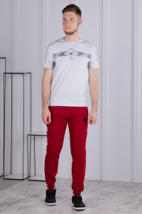 брюки спортивные 
3.MM107B-бордовый