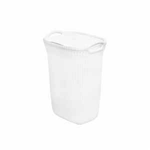 Корзина для белья KNIT 57л белая