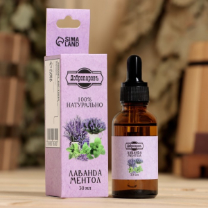 Эфирное масло «Лаванда и ментол», 30 мл, Добропаровъ