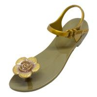 Сандалии Jelly Flower (Оливково-золотой) / Zhoelala Jelly Flower Olive Gold