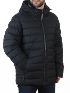 6276 BLACK/GREEN Куртка мужская зимняя (200 гр. холлофайбер)