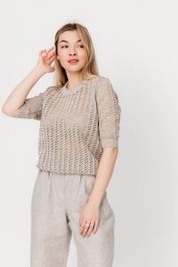 Джемпер из льна 4-319