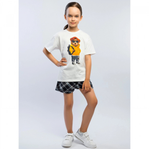 Комплект футболка кулирка, шорты футер 2х нитка петля 7011900101