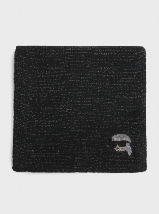 Женский шарф 180х30 см KARL LAGERFELD ikon rhinestone lurex scarf