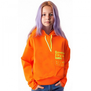 2901-031 Свитшот с капюшоном для девочек Cichlid