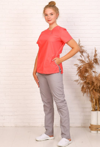 Костюм 004, медицинский (коралловый)