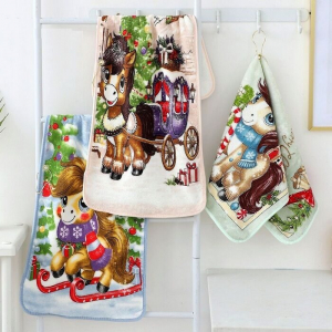 Полотенце из микрофибры с карабином 