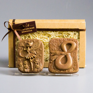 Шоколадные фигурки 8 марта Весна и Фея