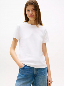 Drapey Smooth Cotton Crewneck T-Shirt