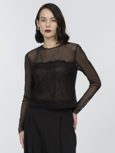 Блуза с ажурным кружевом