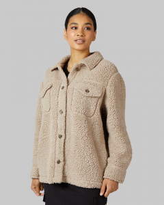 WOMEN'S COZY SHERPA SHIRT JACKET