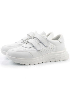 03-YH516-1 WHITE Кроссовки женские (натуральная кожа)