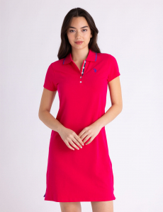 TIPPED POLO DRESS