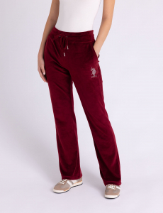 VELOUR RHINESTONE JOGGER