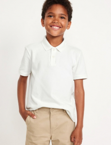 School Uniform Pique Polo Shirt for Boys