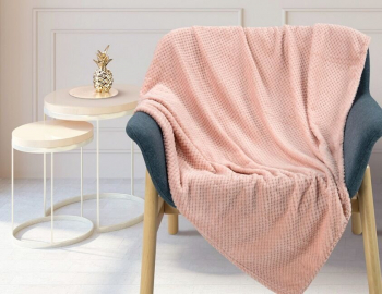 Покрывало-плед КОРАЛ-флис жаккард 