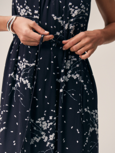 Платье-макси из вискозного шифона