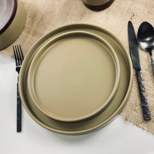 235-127 Набор из 2 тарелок 21х2,5см TROPICAL в под.уп.(х16)Фарфор