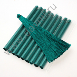 Кисточки для штор 9 см 600 нитей 10 шт зелёные 15
