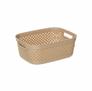 Корзина DIAMOND латте 18.3х14х7см с ручками