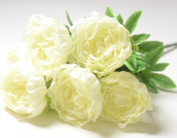 Искусственные цветы, Ветка в букете пиона 7 голов (1010237)